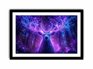 mystical deer canvas art modern living room