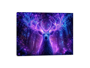 mystical deer canvas art modern living room