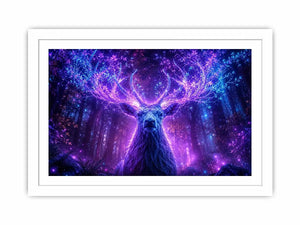 mystical deer canvas art modern living room