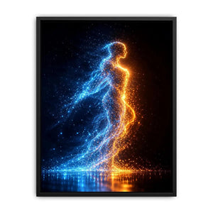 abstract figurative canvas art modern bedroom decor