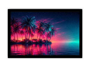 palm tree canvas art coastal interiors