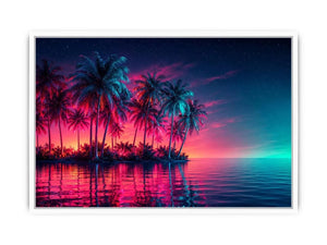 palm tree canvas art coastal interiors