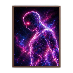 futuristic human canvas art modern office walls
