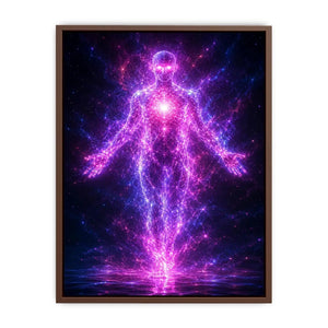 futuristic energy figure canvas art modern decor