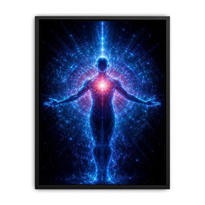 celestial human canvas art modern meditation decor