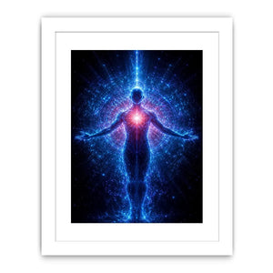 celestial human canvas art modern meditation decor