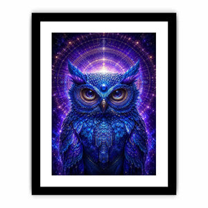 mystical owl canvas art modern luxury interiors