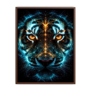 glowing tiger canvas art modern luxury decor