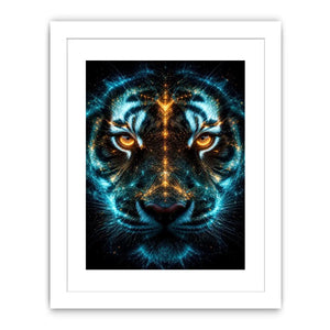 glowing tiger canvas art modern luxury decor