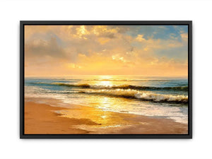 golden shoreline canvas art