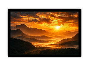 radiant peaks canvas art