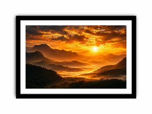 radiant peaks canvas art