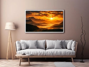 radiant peaks canvas art
