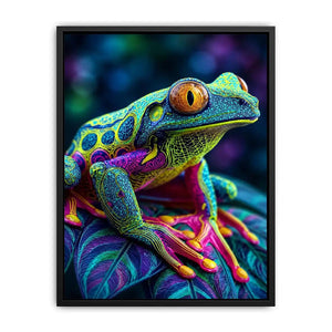 neon rainforest canvas art