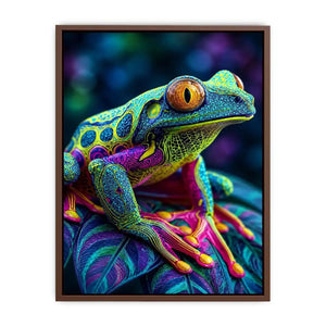 neon rainforest canvas art