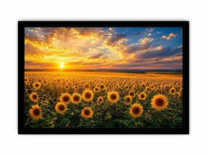 sunflower horizon canvas art