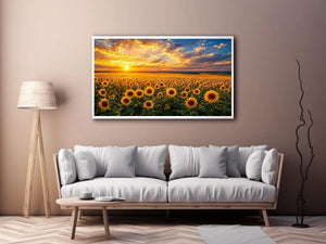 sunflower horizon canvas art