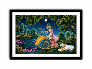 krishna radha spiritual canvas artwork