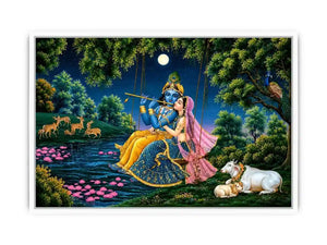 krishna radha spiritual canvas artwork
