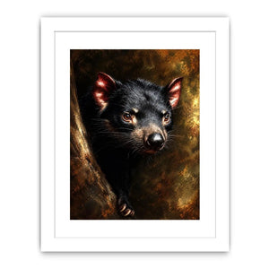 tasmanian devil wildlife canvas art