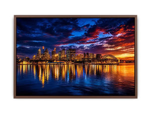 sydney harbour skyline wall art