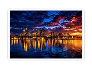 sydney harbour skyline wall art