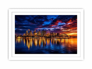 sydney harbour skyline wall art