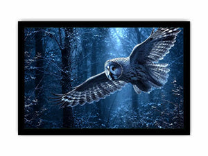 misty owl canvas art bedroom