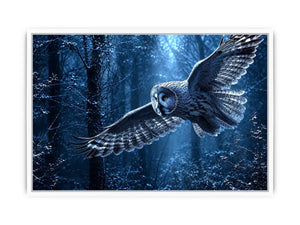 misty owl canvas art bedroom