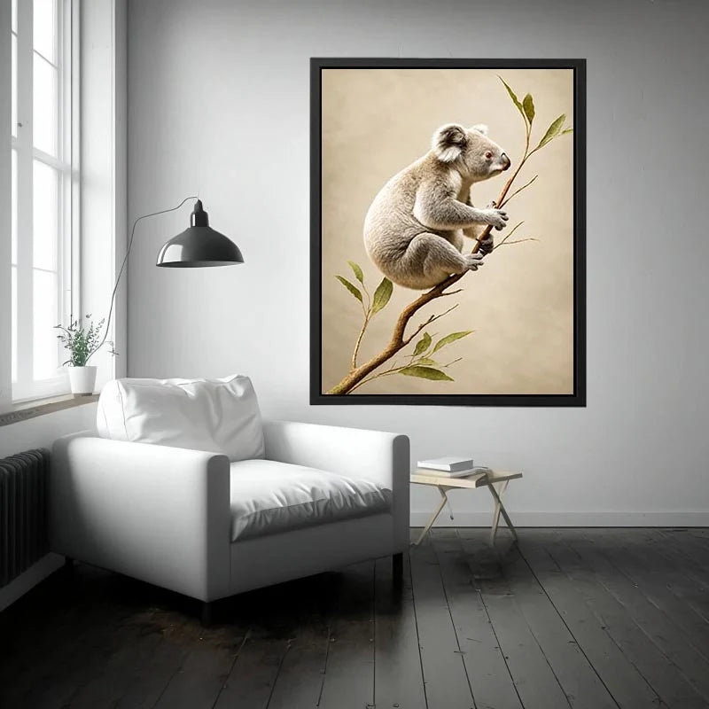 ivory koala canvas art nursery