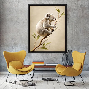 ivory koala canvas art nursery