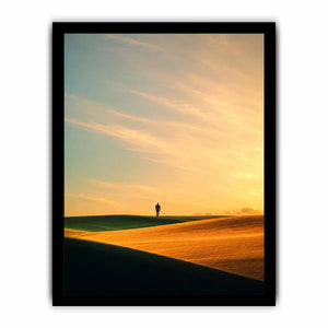 surreal desert canvas print hallway