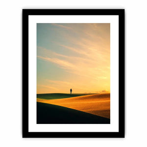 surreal desert canvas print hallway