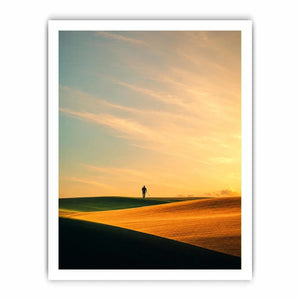 surreal desert canvas print hallway