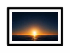 dark ocean sunset canvas art