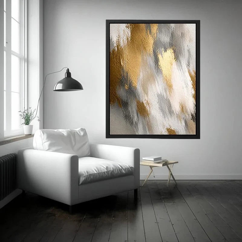 soft neutral abstract canvas art bedroom