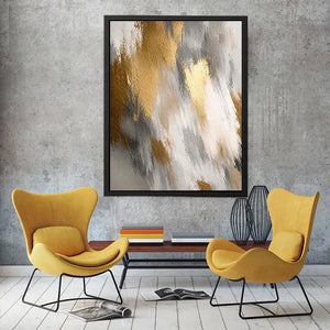 soft neutral abstract canvas art bedroom
