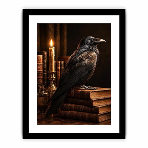 raven library wall art home office