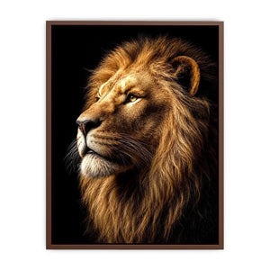 lion portrait canvas wall art office