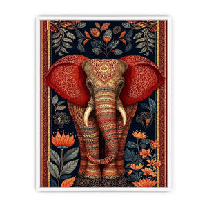 ornate elephant luxury canvas wall art