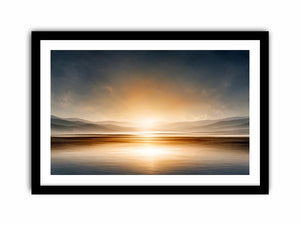 neutral shoreline minimal canvas art