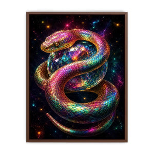 colorful fantasy snake canvas art