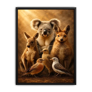 australian animal nursery canvas art