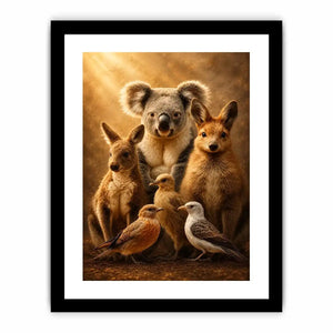 australian animal nursery canvas art