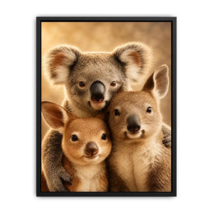 koala kangaroo nursery canvas print