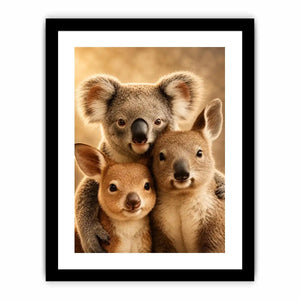 koala kangaroo nursery canvas print