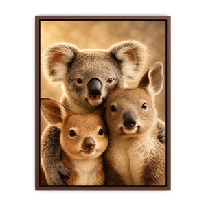 koala kangaroo nursery canvas print