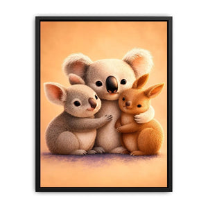 cute koala nursery canvas print