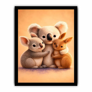 cute koala nursery canvas print