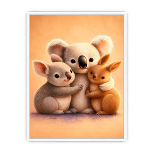 cute koala nursery canvas print